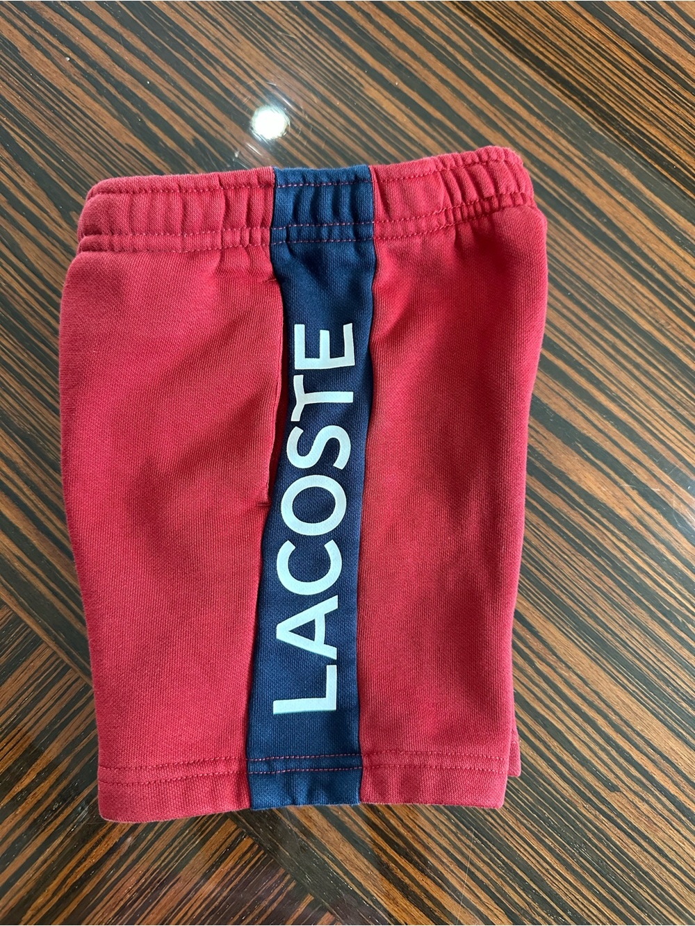 Lacoste sweat shorts boys Sz 3 EUC
